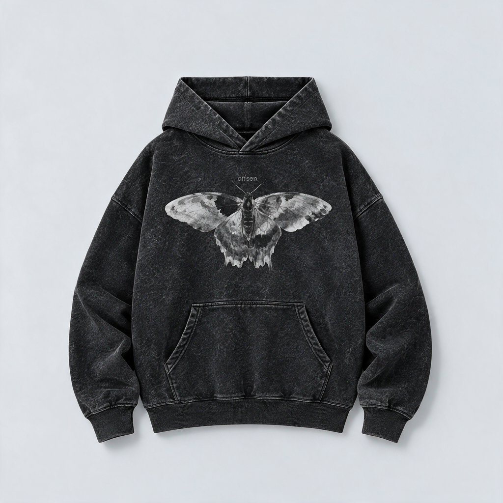 NOCTURNE — MOTH HOODIE.
