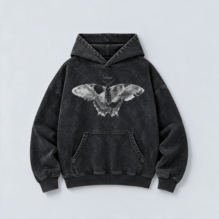NOCTURNE — MOTH HOODIE.
