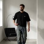 WaffleNet™ Boxy Tee (Black)