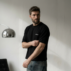 WaffleNet™ Boxy Tee (Black)