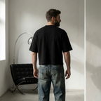 WaffleNet™ Boxy Tee (Black)
