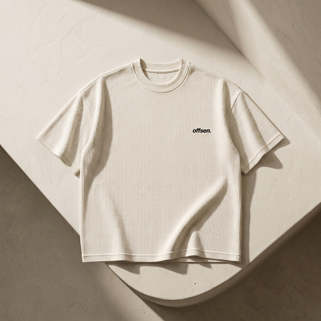 WaffleNet™ Boxy Tee / Off White