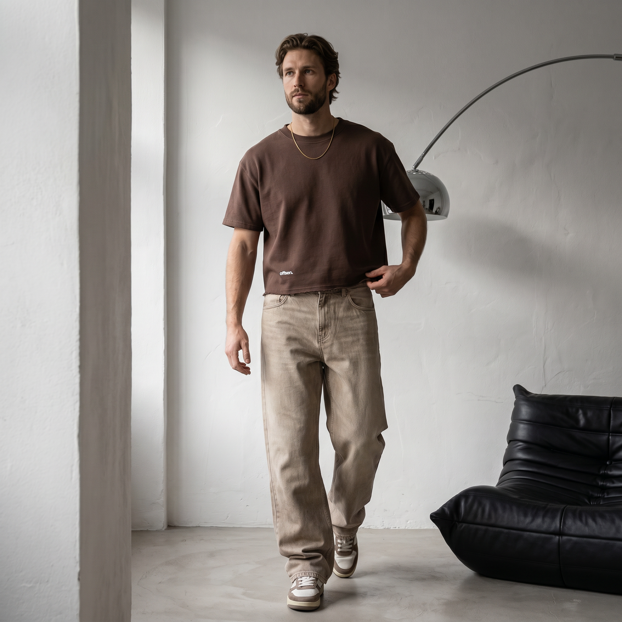 Essential Boxy Tee / Brown
