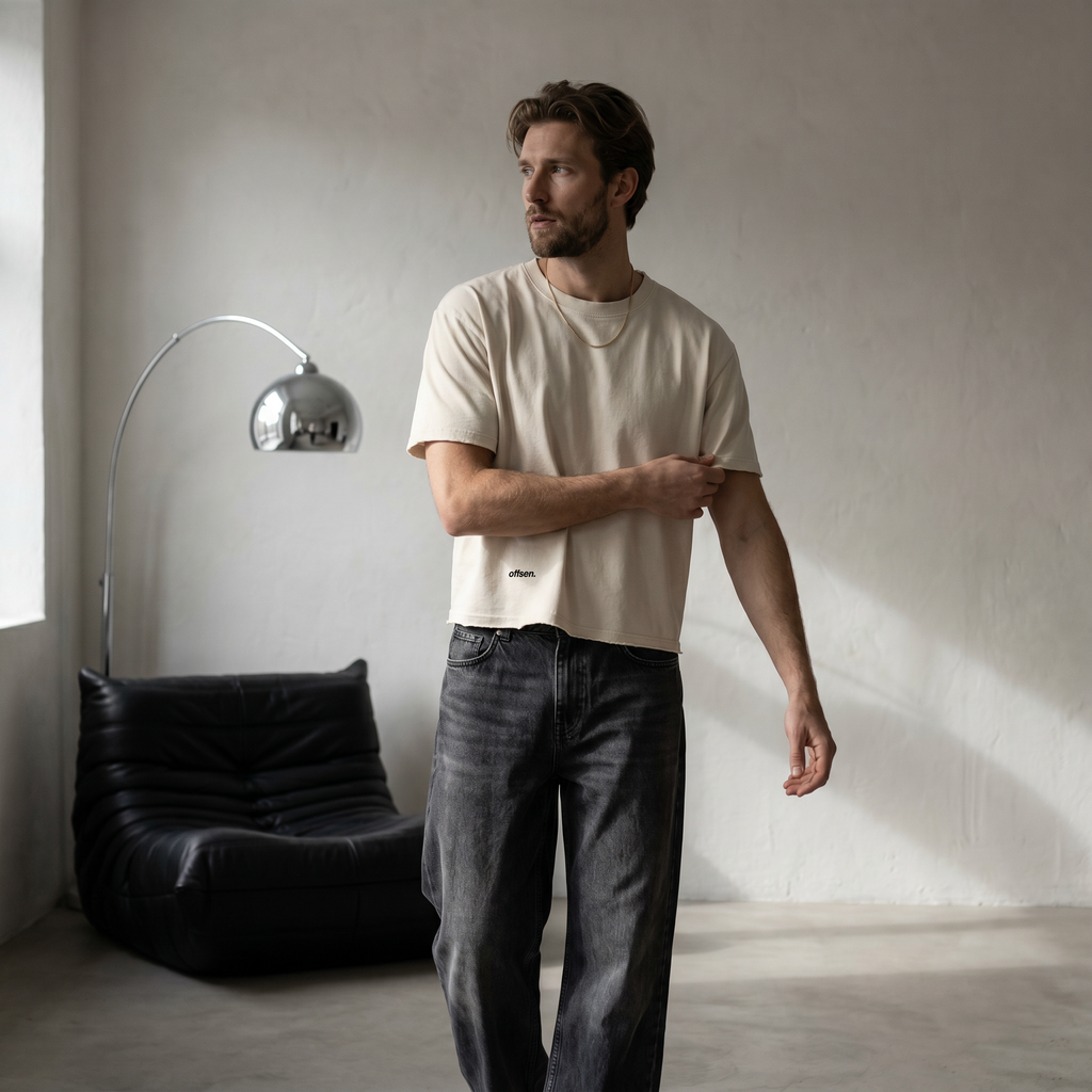 IVORY BOXY TEE