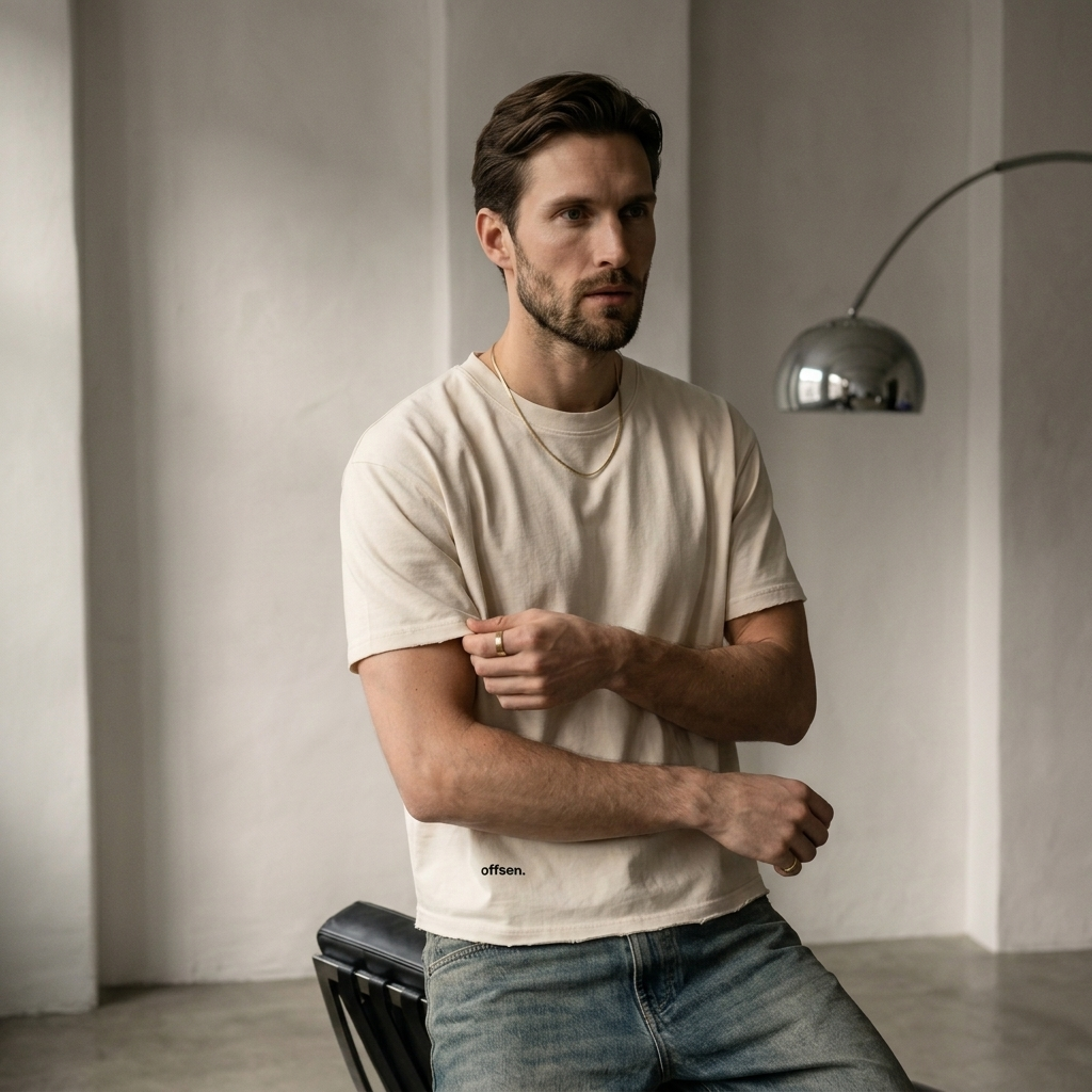 IVORY BOXY TEE