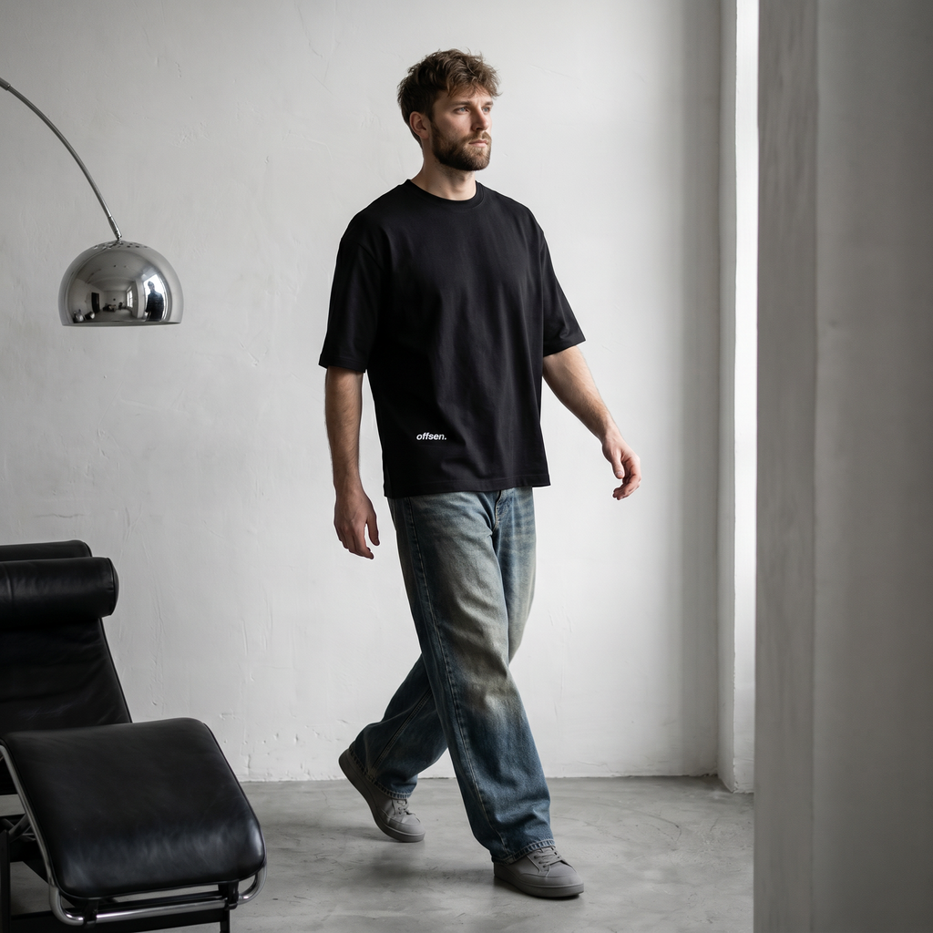 OFFSEN. — Oversized Tee / Black