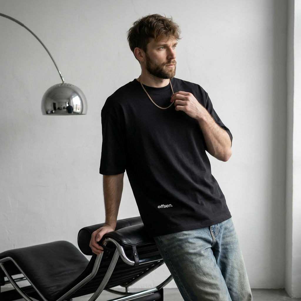 OFFSEN. — Oversized Tee / Black