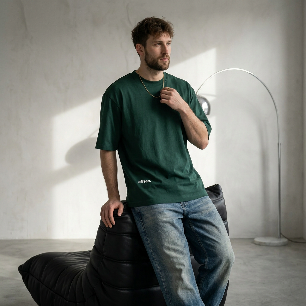 MOSS TEE---- Forest Green