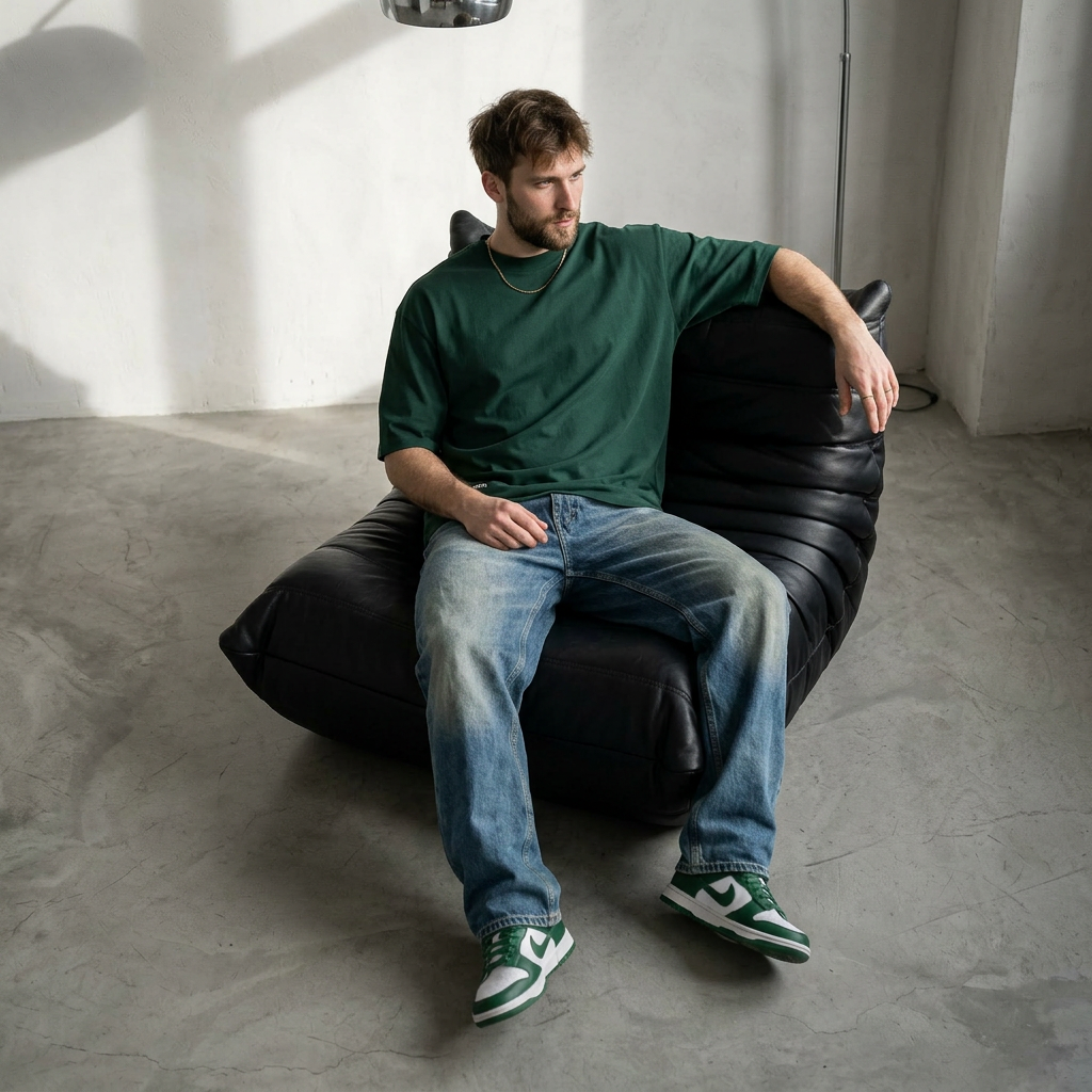 MOSS TEE---- Forest Green