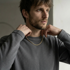 OFFSEN Waffle Cropped Tee – Ash Grey