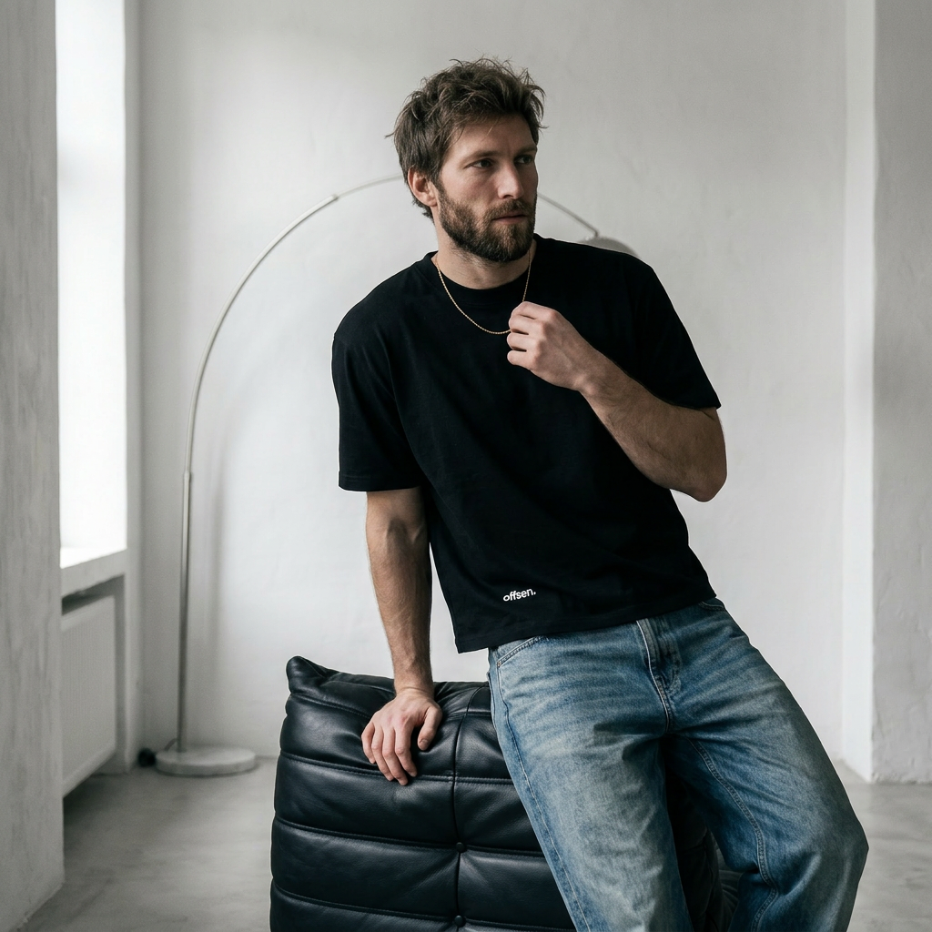 Essential Boxy Tee / Black