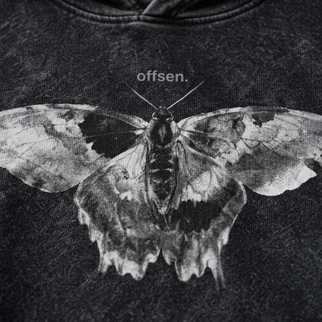NOCTURNE — MOTH HOODIE.