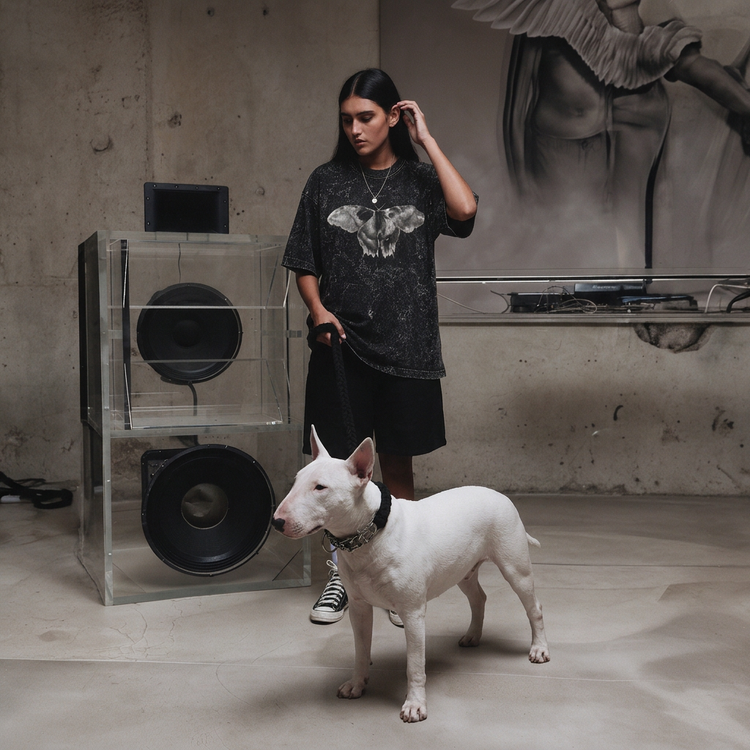 Model wearing the Erebus Moth Tee