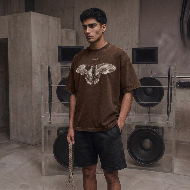 Model wearing the Erebus Moth Tee